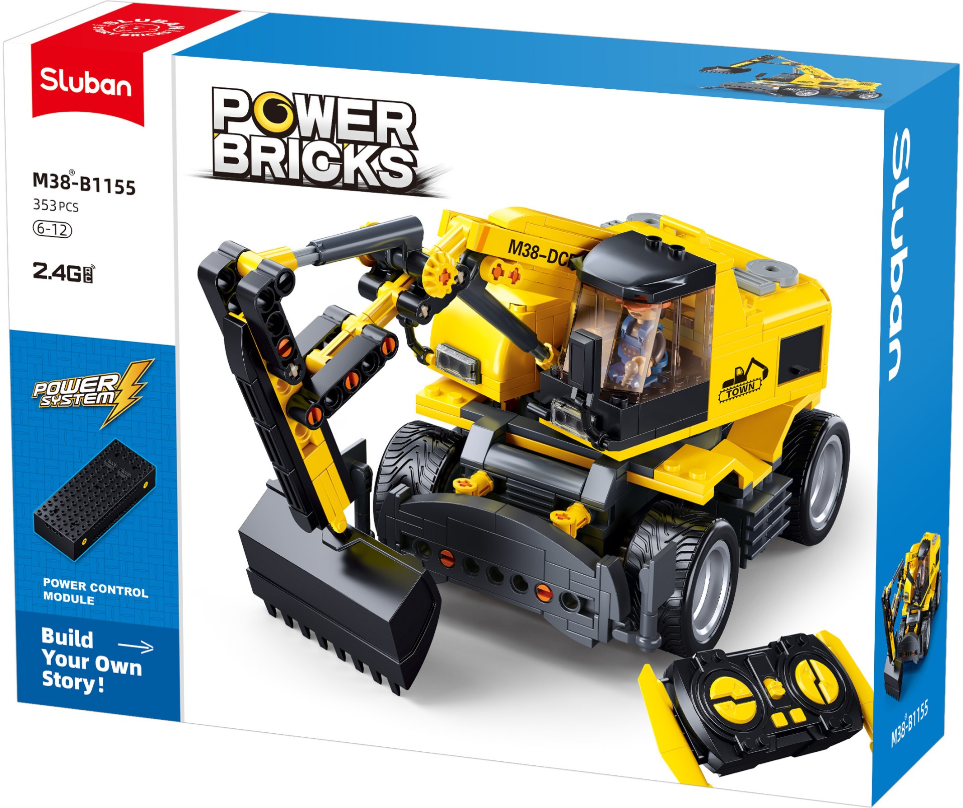 Τροχοφόρος Εκσκαφέας Τηλεκατευθυνόμενος 353ps, Sluban